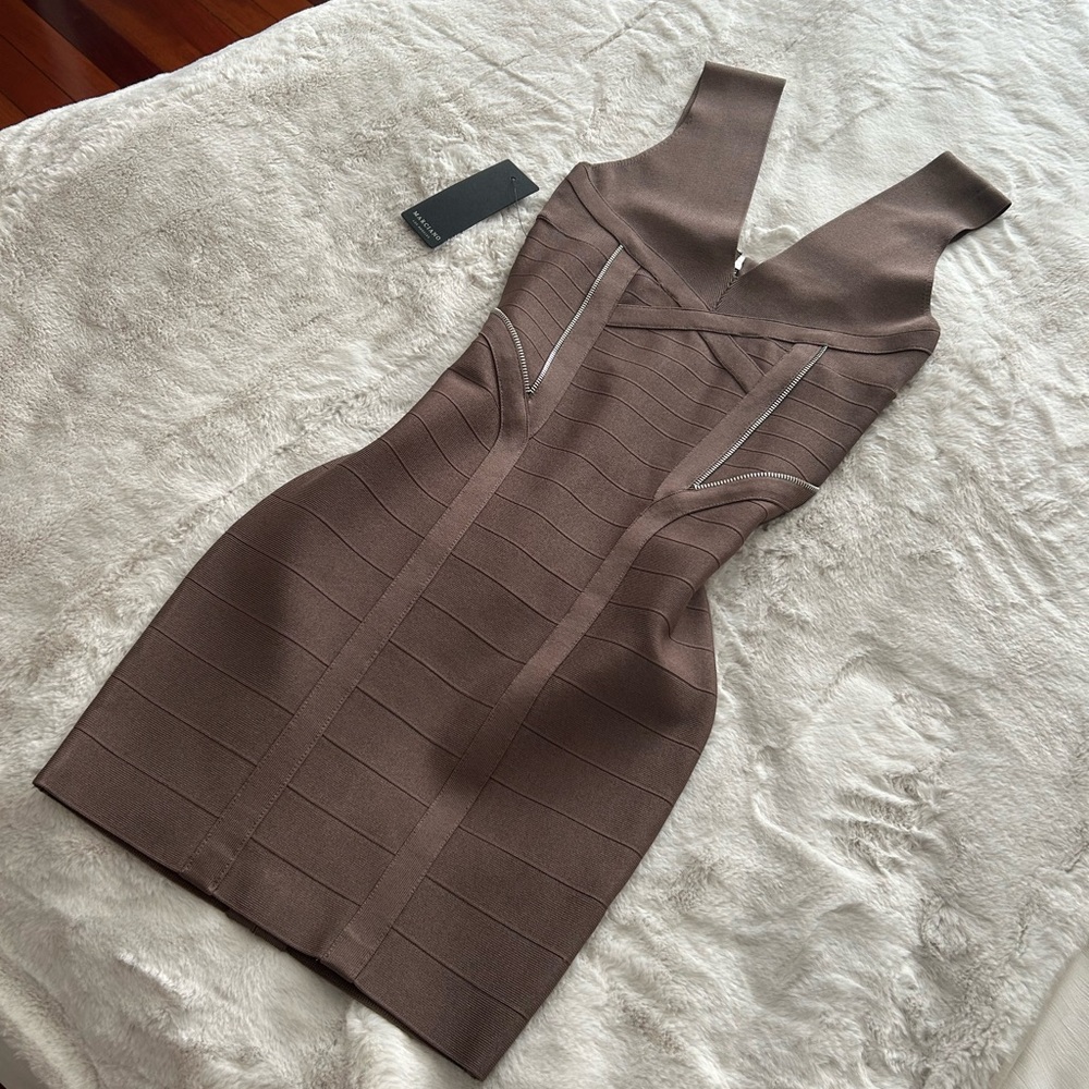 BNWT Marciano Brown Bodycon Dress